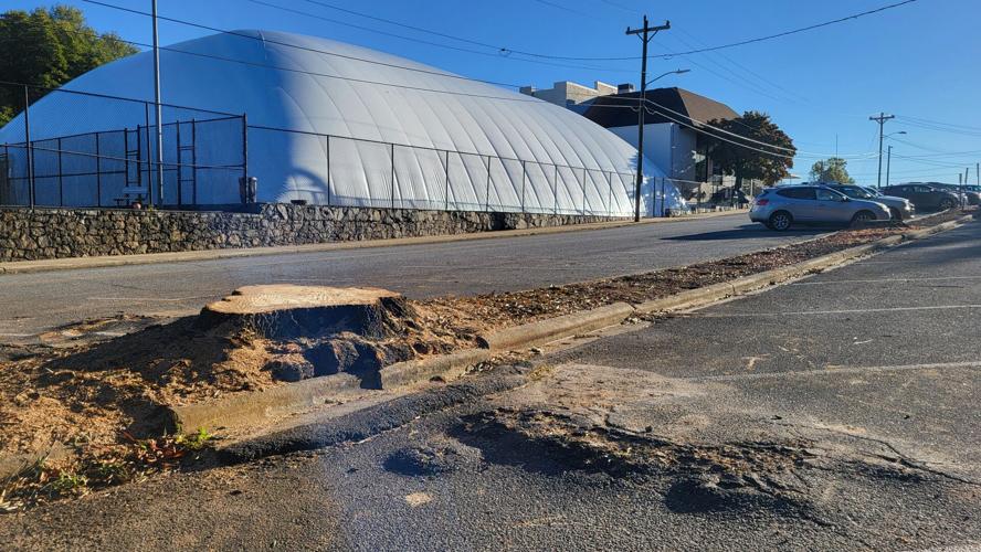 Outside the Valdese Rec Department looks different this October