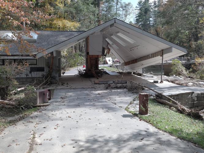 The Linville Falls visitors center sustained catastrophic damage during Hurricane Helene and is not expected to reopen in 2025, according to Burke Tourism Development Authority CEO Ed Phillips.