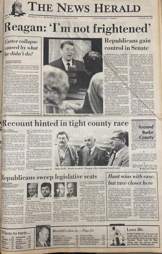 Election Day 1980 Front Page