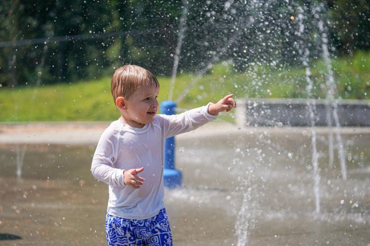 Young Noah cools off at the Valdese splashpad Thursday. Burke County saw its hottest week of the year so far last week, with temperatures 10 to 15 degrees above normal. Despite the heatwave, weather and climate experts say we're in no danger of drought ...