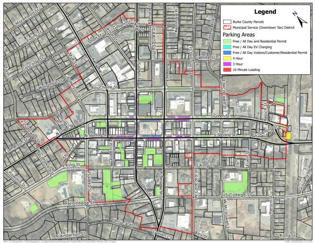 New parking map