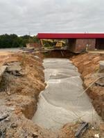 Sinkhole Watch: Week 11 — The hole is being filled with concrete