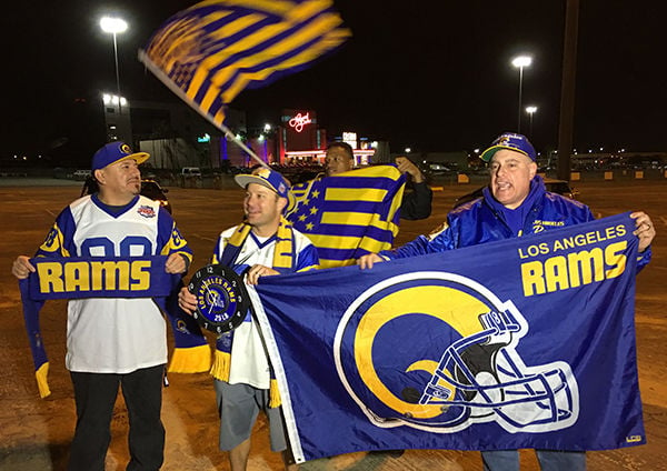 Los Angeles Rams Host Opening Ceremony for Inglewood Rams Flag