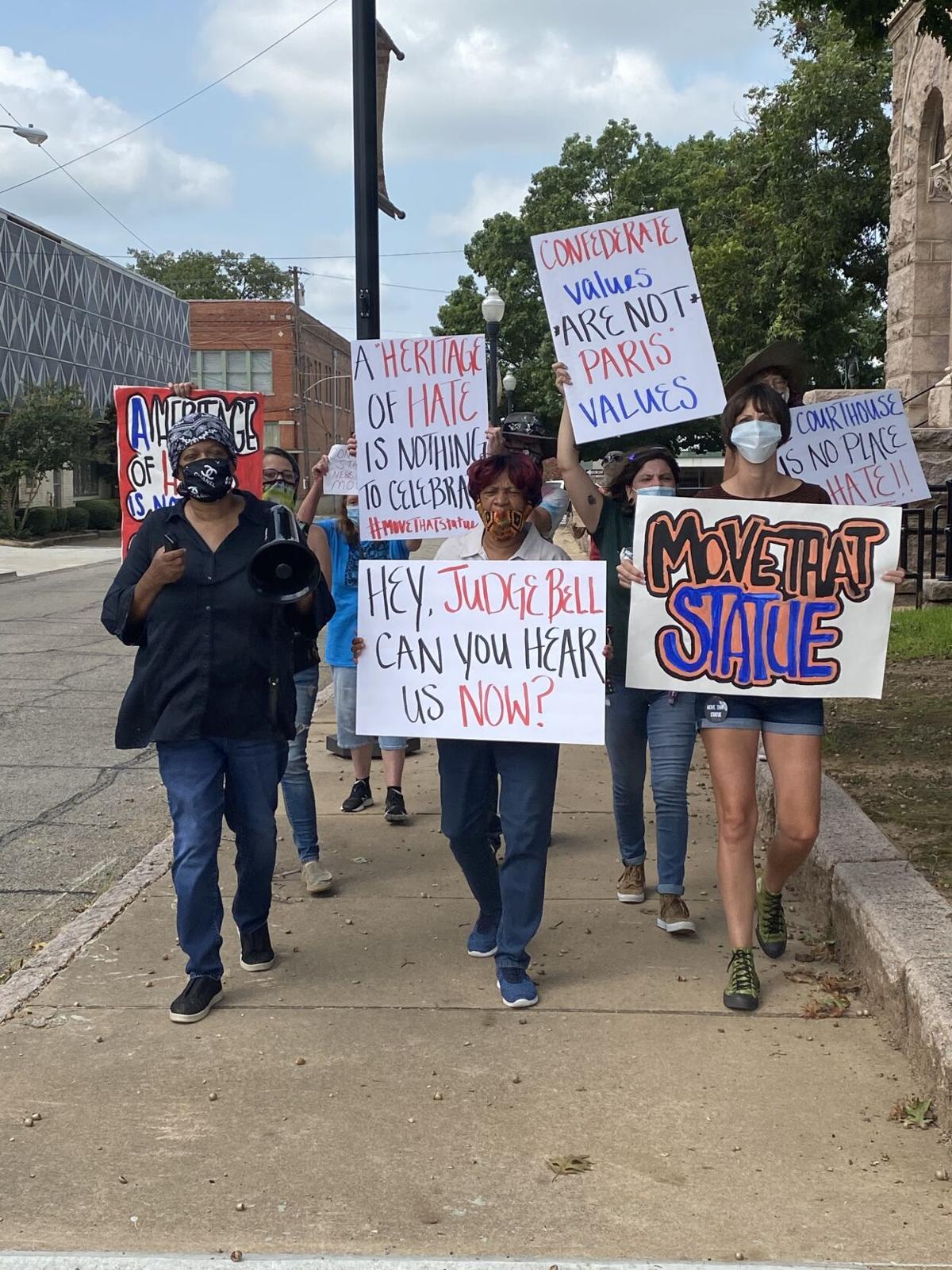 Statue Protest