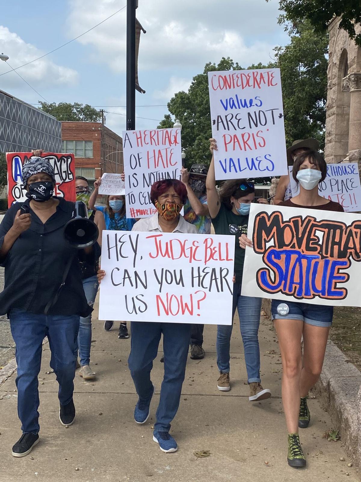 Statue Protest