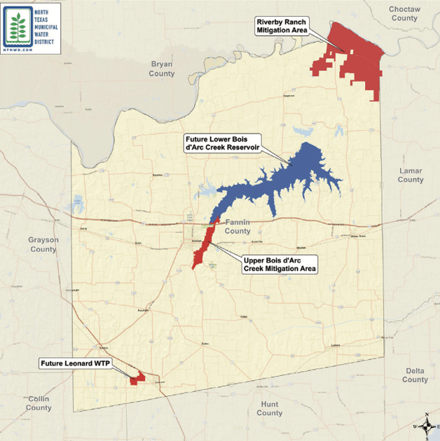 Bois d’Arc Lake begins to fill with water Free