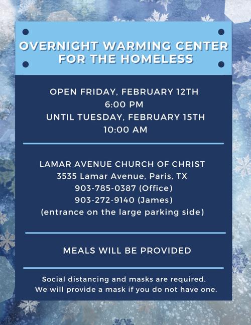 Lamar Avenue Church of Christ to open overnight warming shelter for homeless