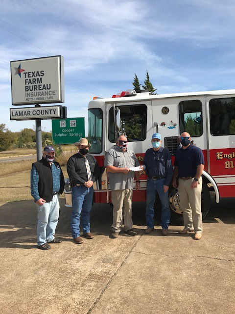 Lamar County Farm Bureau donates to local volunteer fire departments