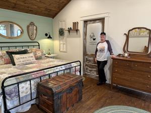 Local couple provide unique, appealing lodging with barn/general store/smithy