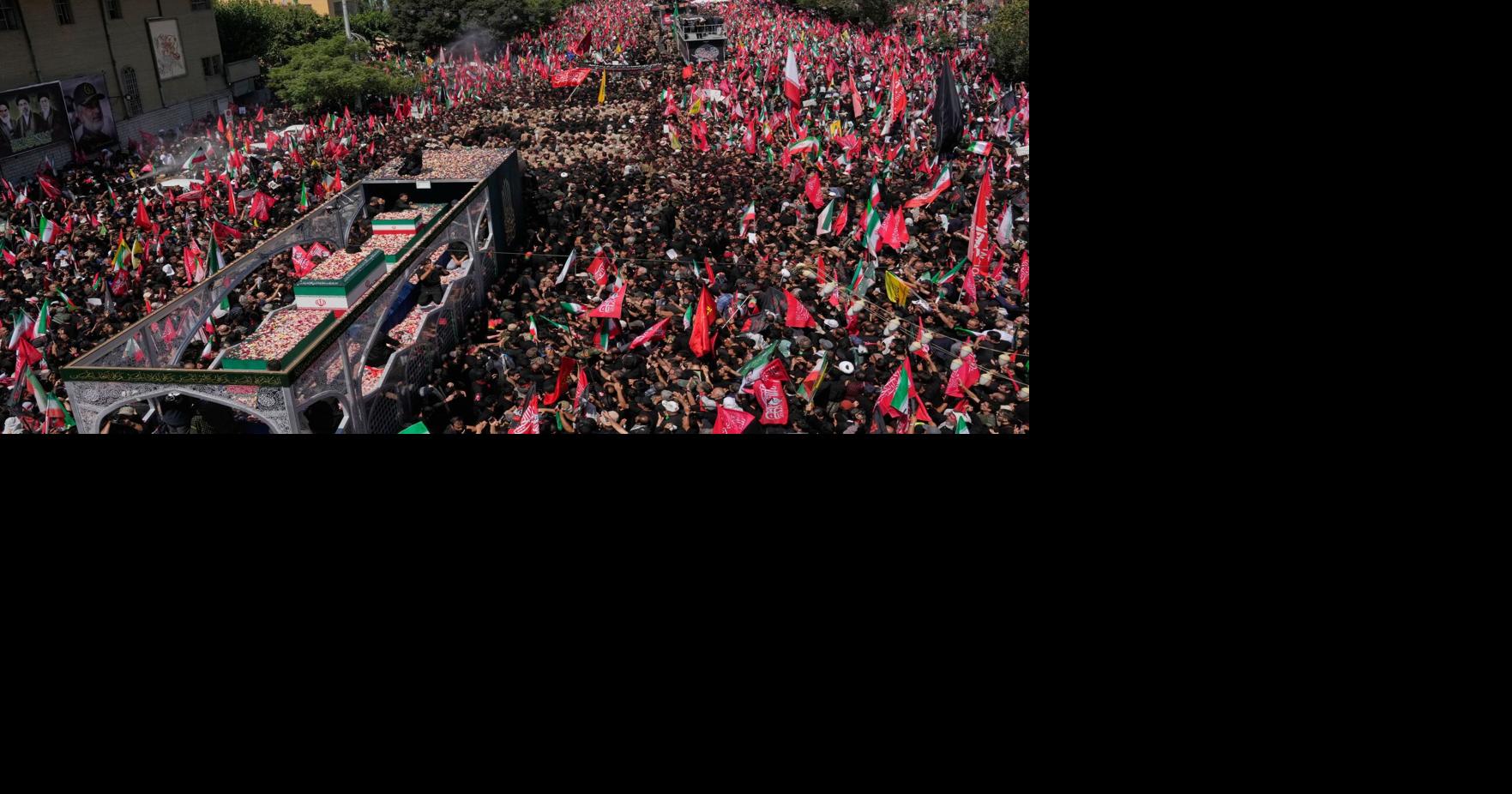 Mourners throng funeral procession in Tehran for Iran's Supreme Leader Ayatollah Ali Khamenei