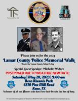 Lamar County Police Memorial Walk postponed until May 20