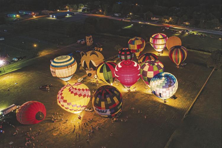 Up, up and away Paris Balloon and Music Festival lights up weekend sky