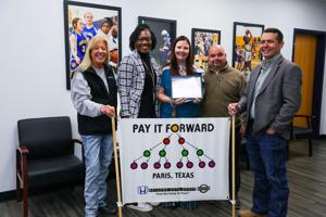 Paris ISD, Mathews Auto Group present December GROWL Awards to teachers