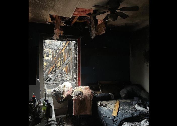Two families left homeless following suspicious fire