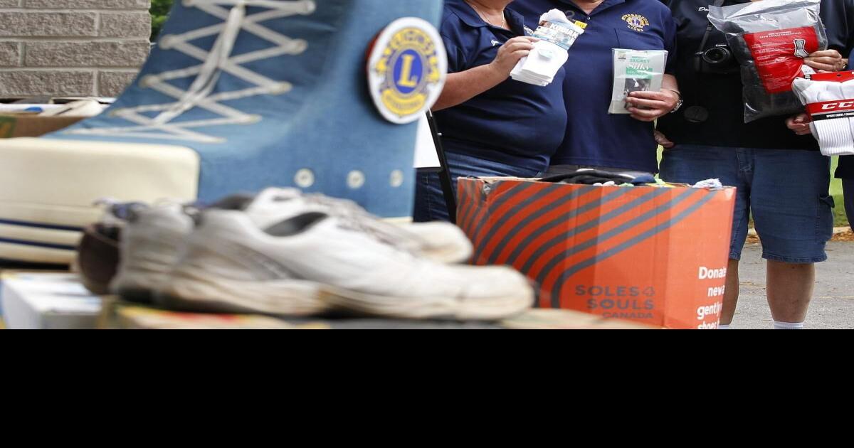 Peterborough Lions collect more than 1,000 pairs of shoes