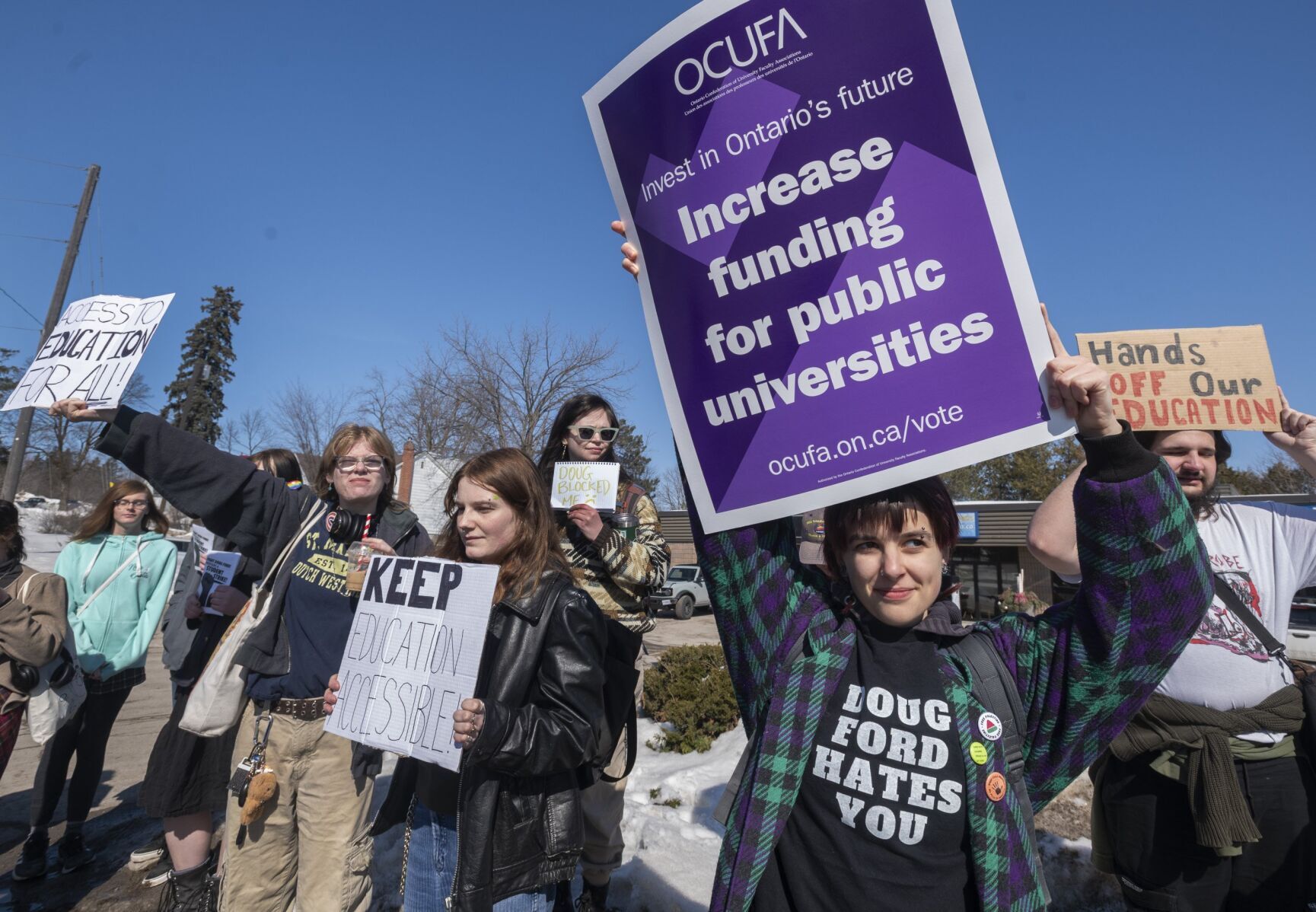 Osap Rally Trent University students rally against OSAP changes