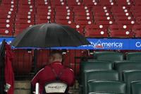 Reds-Pirates rained out. The game will be made up as part of a split  doubleheader Sunday