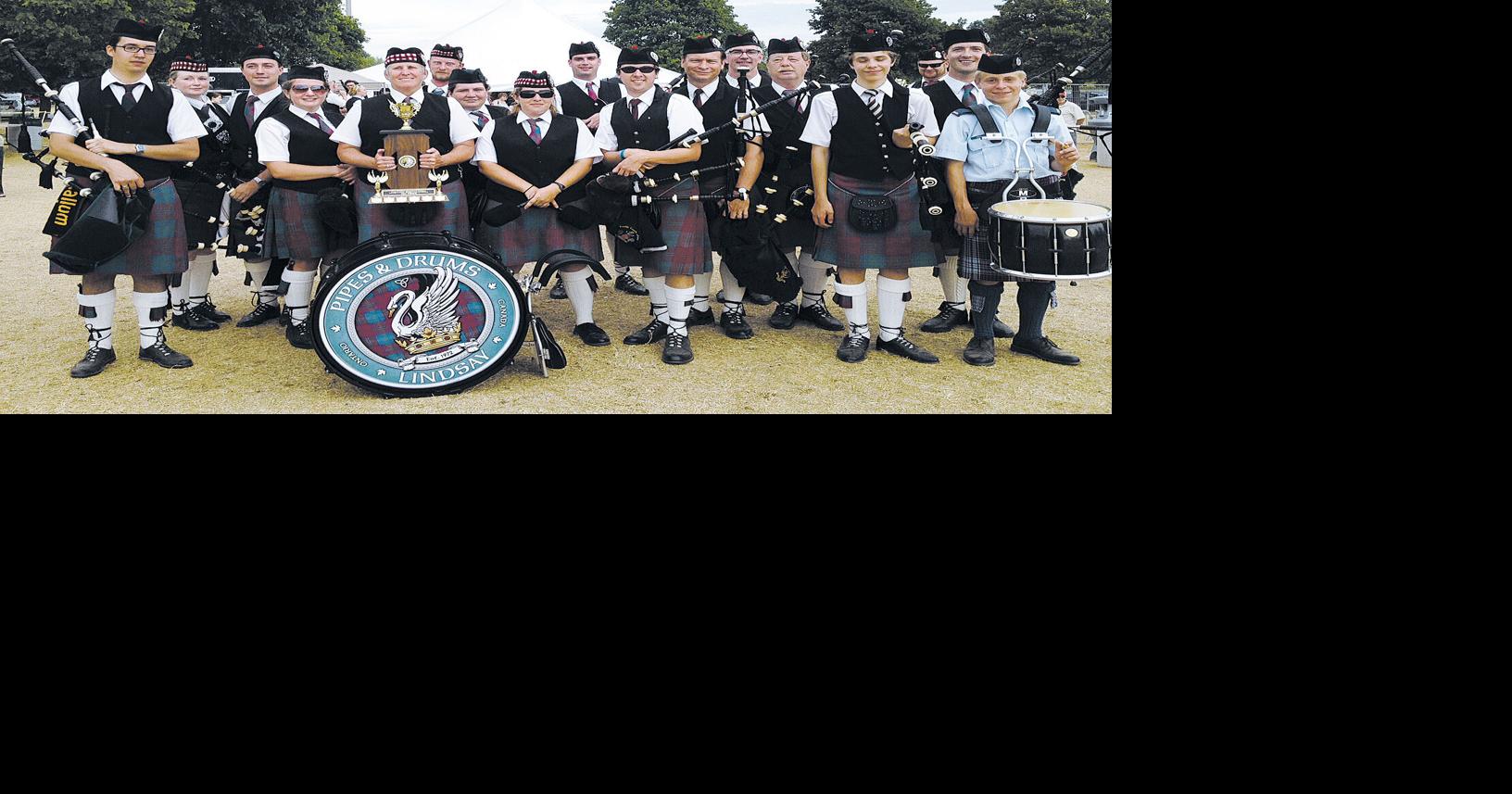 Pipes and Drums of Lindsay place first at Glengarry Highland Games