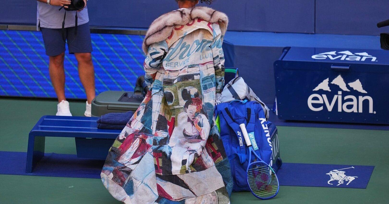 Naomi Osaka exits U . S . Open , but not before displaying one more swaggy fashion ensemble