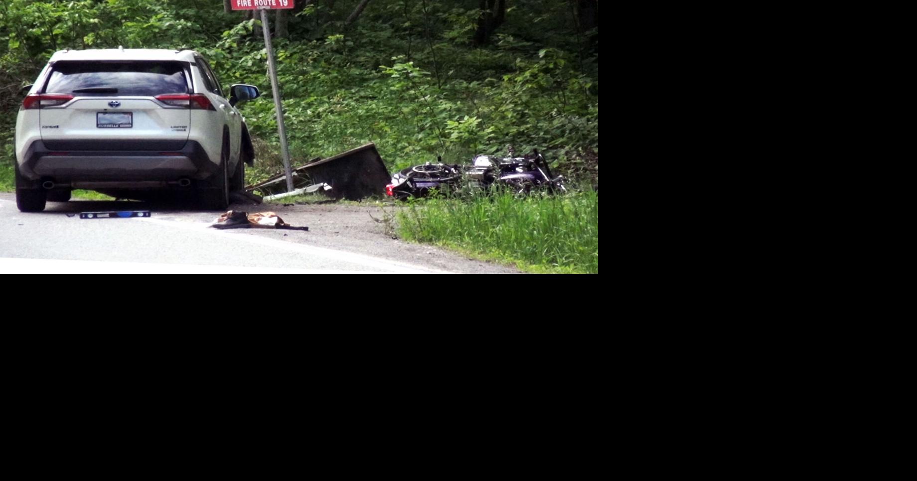 Motorcyclist airlifted to hospital after head-on crash on Northeys Bay Road