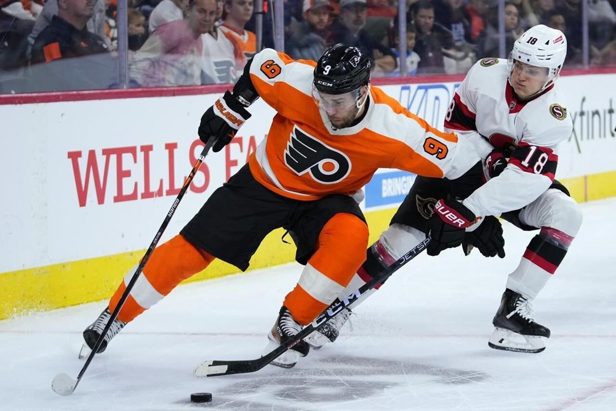 Giroux wins in return to Philly, Senators defeat Flyers 4-1