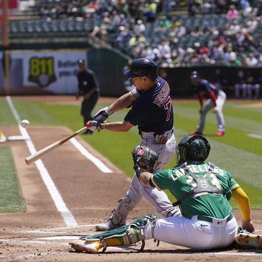 Noda and Bleday homer in 2nd, A's beat Red Sox 3-0 to end 8-game