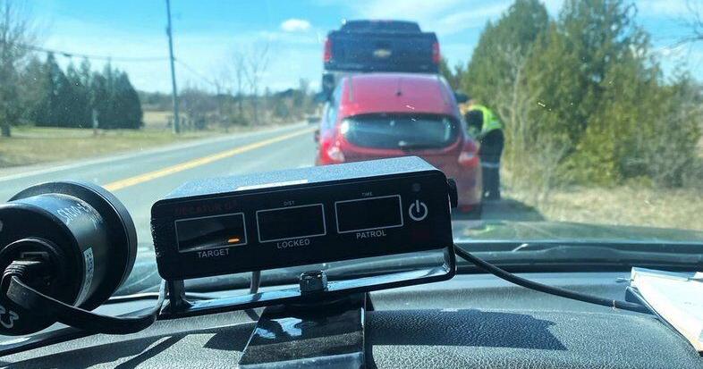 Driver clocked allegedly going well over speed limit