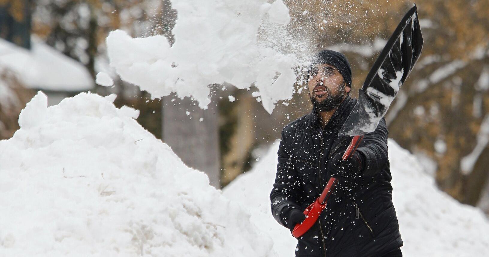 Take this snow and shovel it