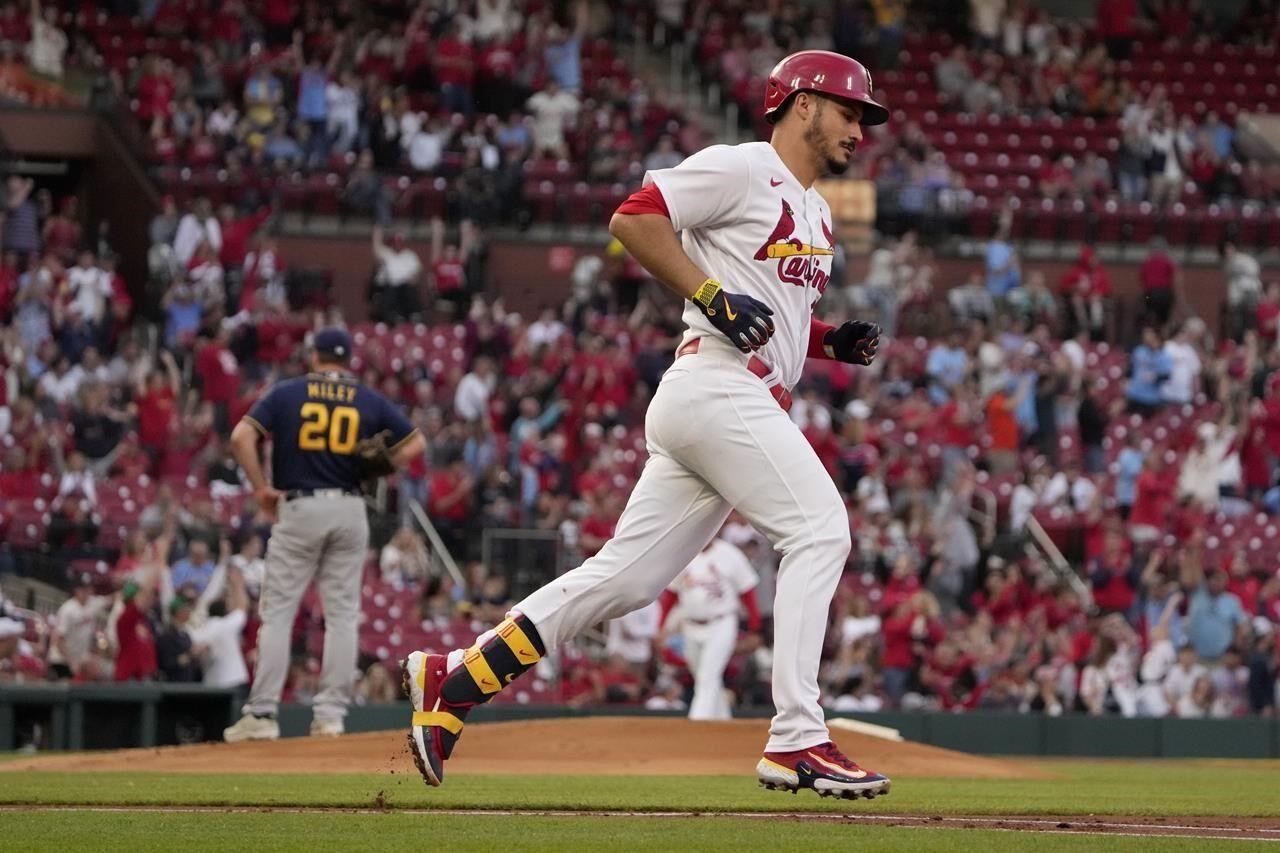 Gorman homers, drives in 4, as Cardinals rout Brewers 8-3