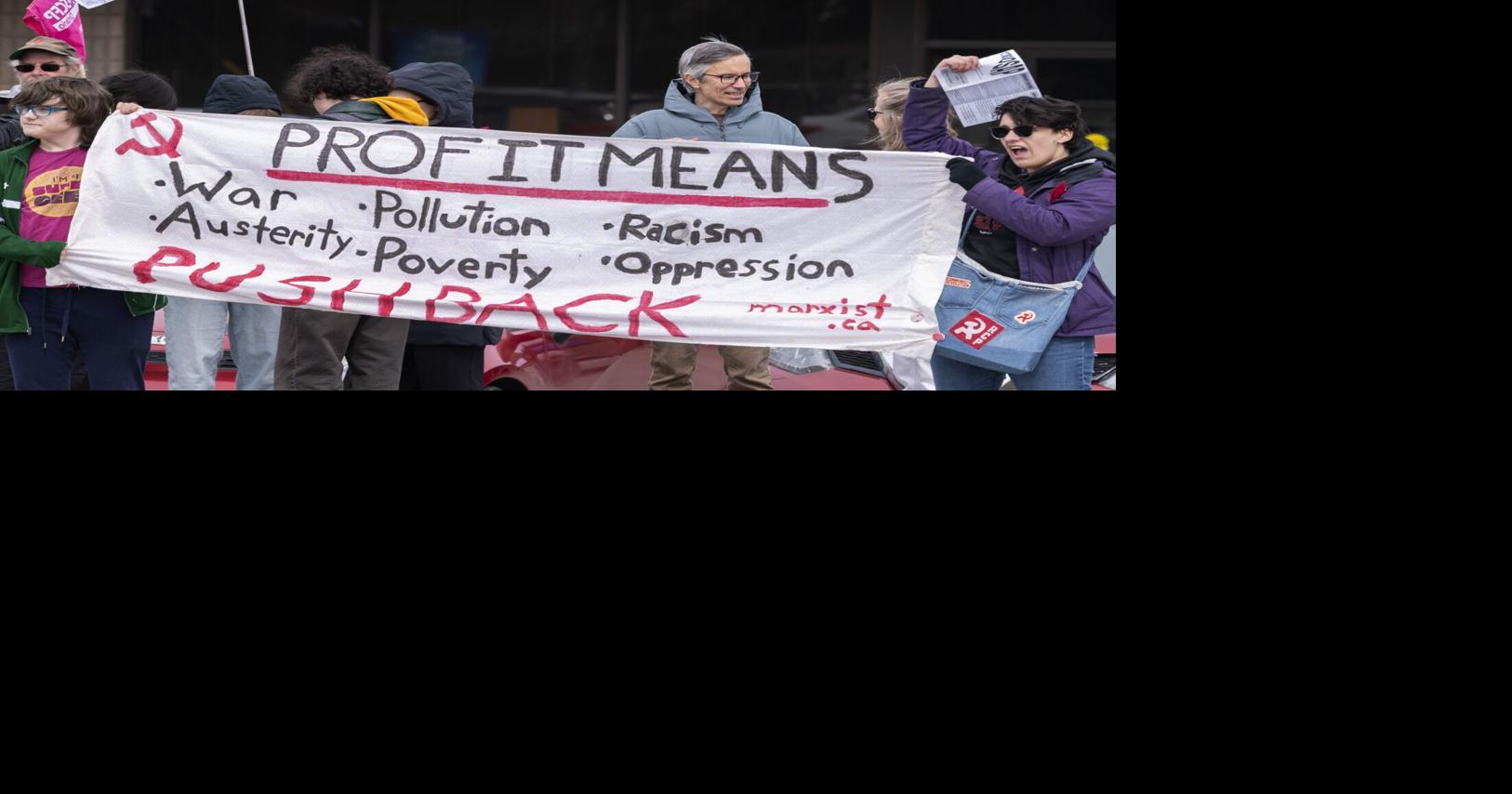 TCSA organizes OSAP rally outside MPP Dave Smith’s office