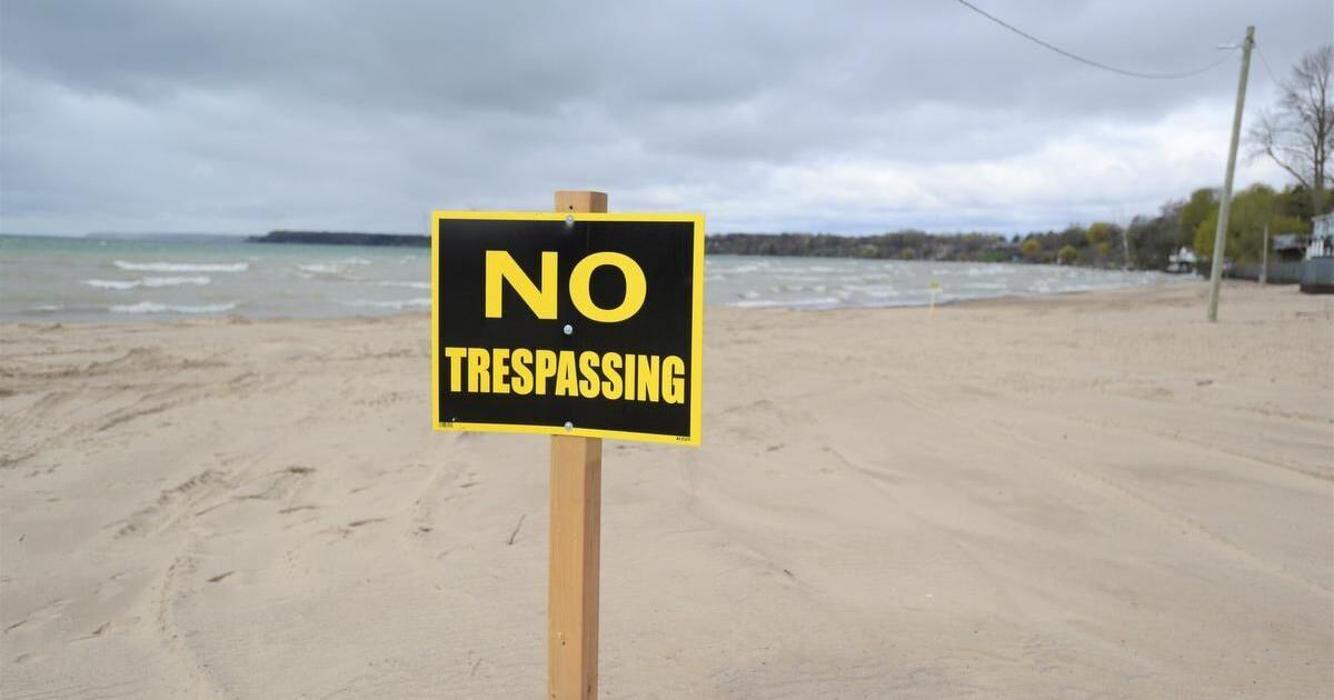 ‘No Trespassing’ Signs at Port Dover Beach Cause a Stir