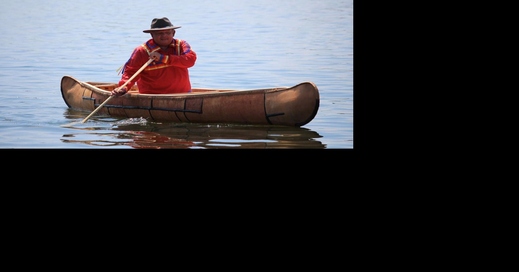 Todd Labrador feels his ancestors in the birch bark canoes he builds