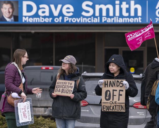Osap Rally TCSA organizes OSAP rally outside MPP Dave Smith’s office