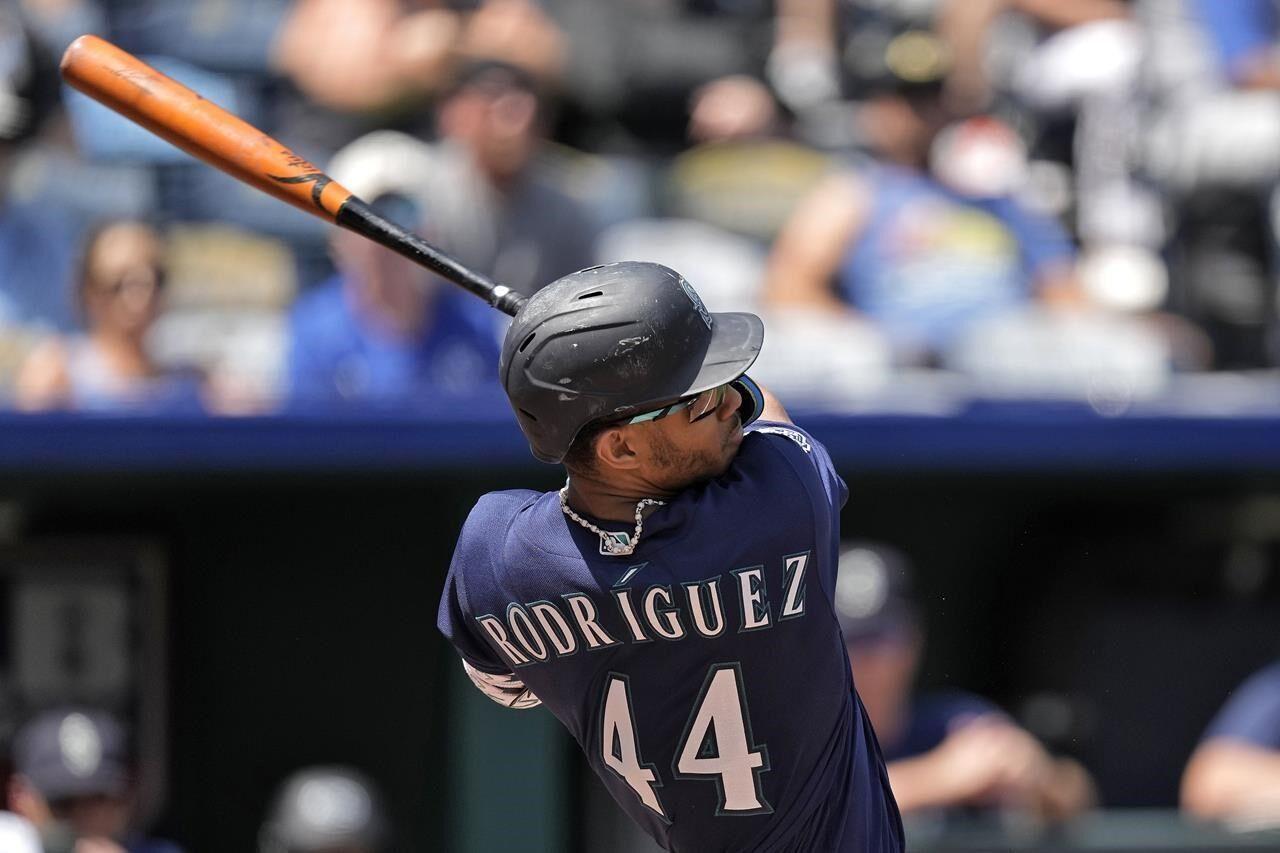 Rodriguez has 5 hits, 5 RBIs and go-ahead 3-run shot in the eighth as  Mariners beat Royals