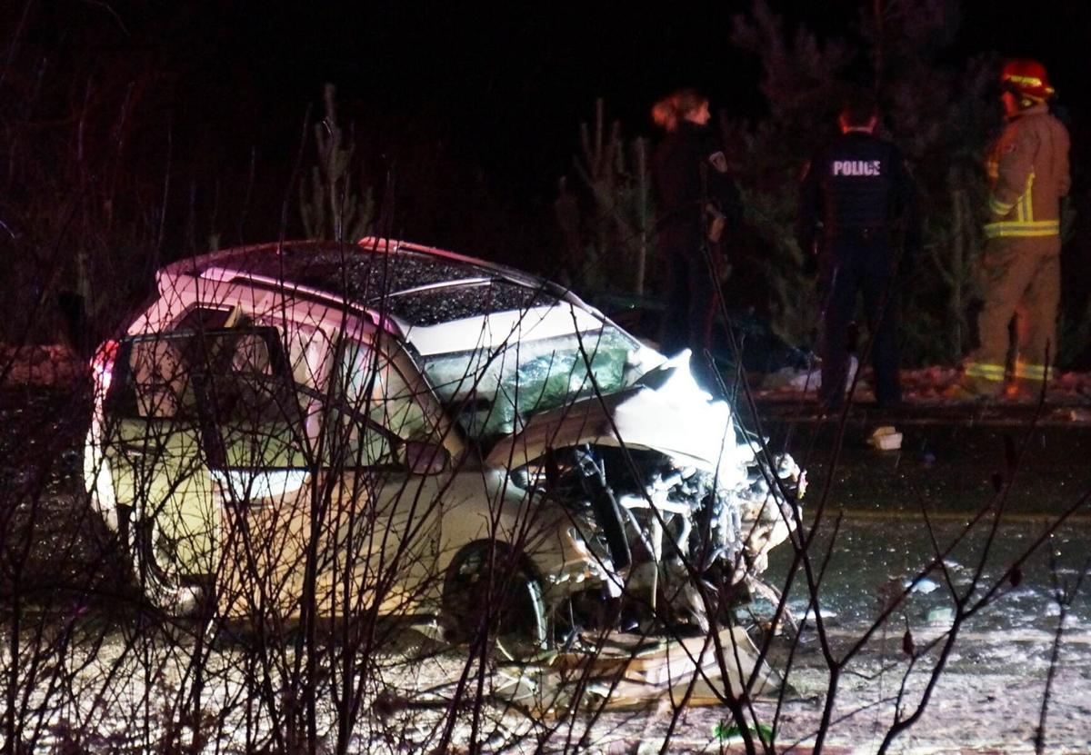 Person airlifted to hospital after head-on collision