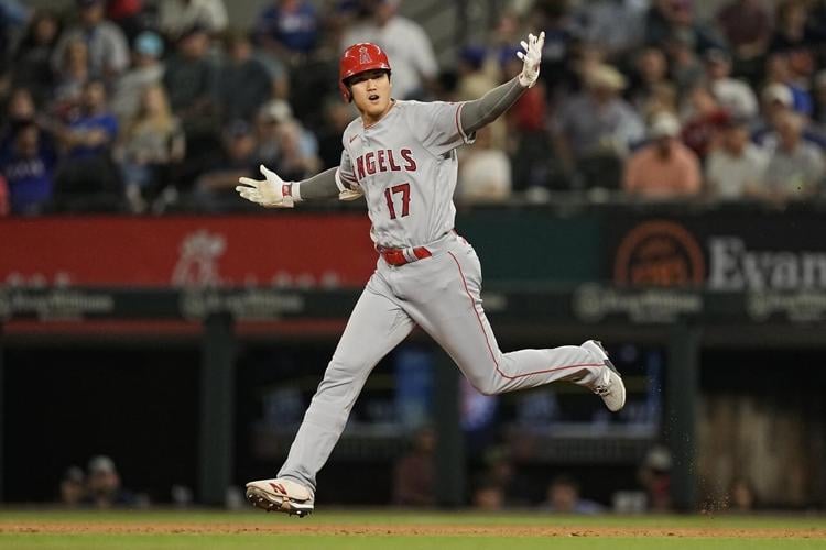 Detmers takes no-hitter into 8th inning, Ohtani hits 42nd homer as Angels  beat Rangers 2-0