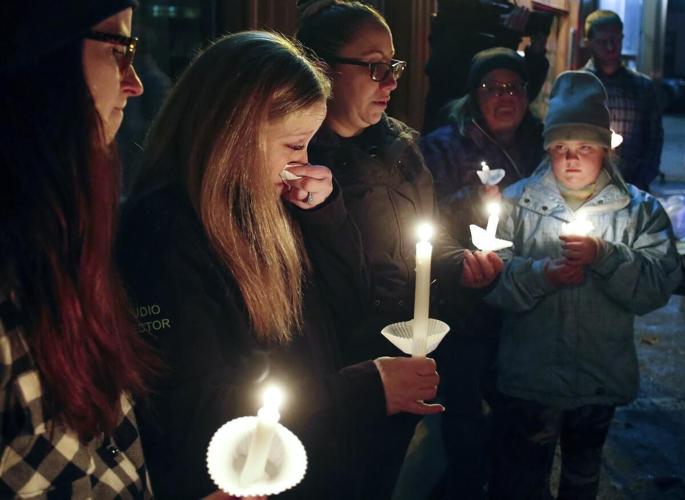 Photos: Candlelight vigil remembers crash victim Riddick MacHart