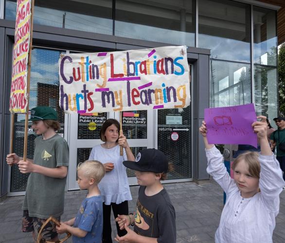 Community members rally to protest Peterborough library cuts
