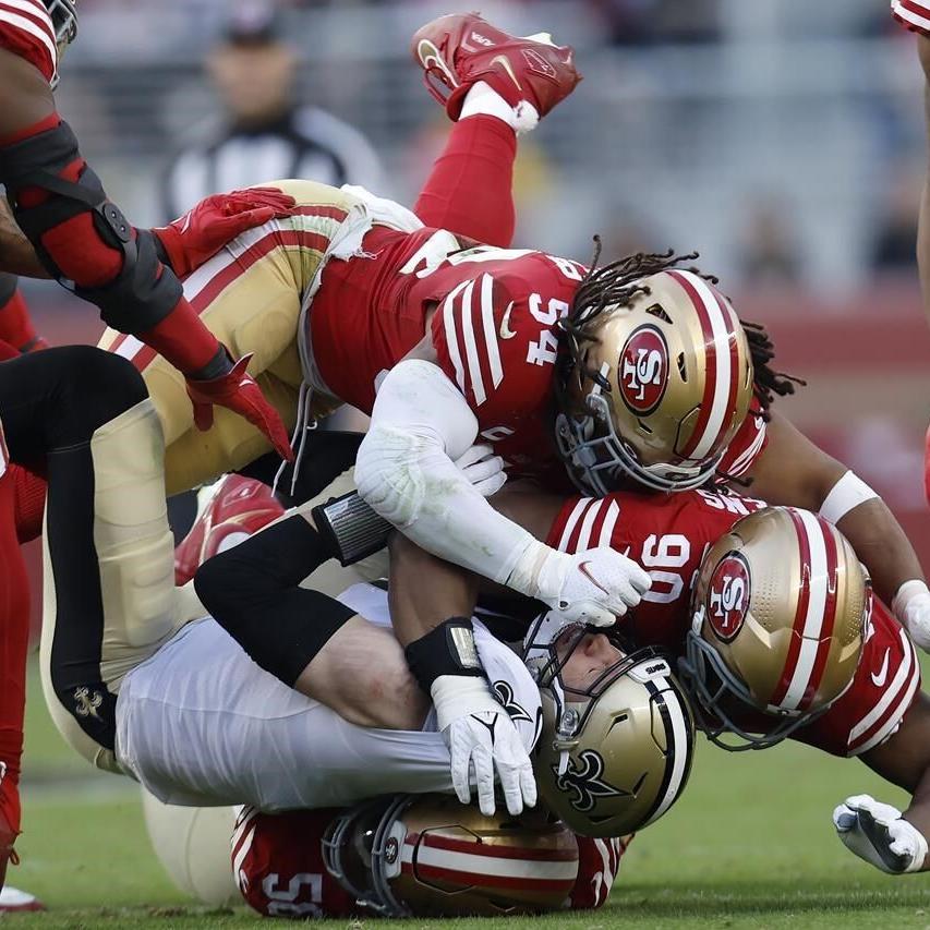 49ers top Saints 13-0, first to blank New Orleans since 2001