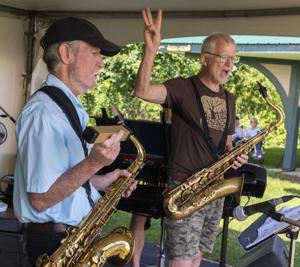 Concert goers enjoy live performances at Lakefield Jazz, Art & Craft Festival