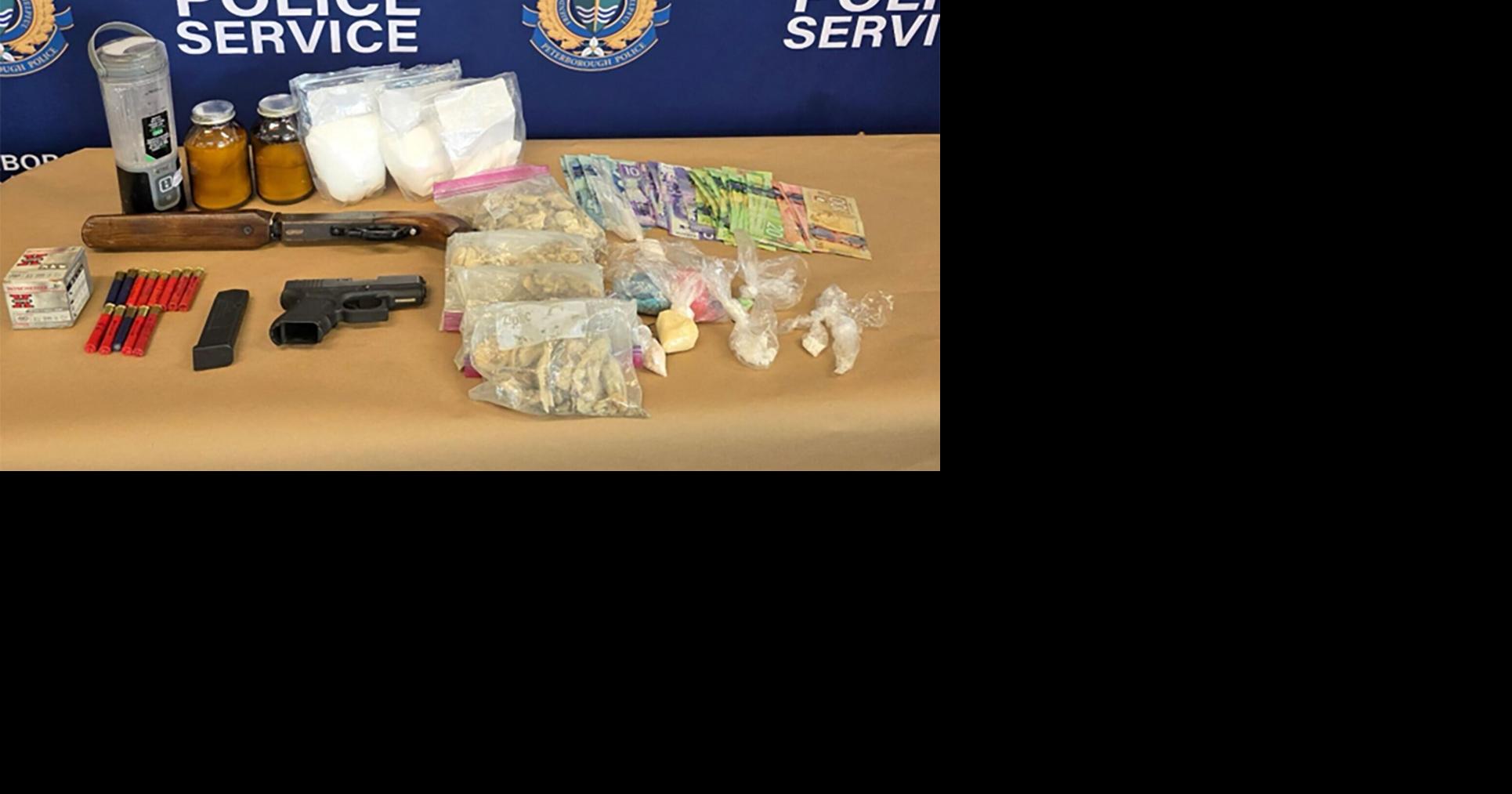 Loaded handgun, shotgun, drugs seized during raid