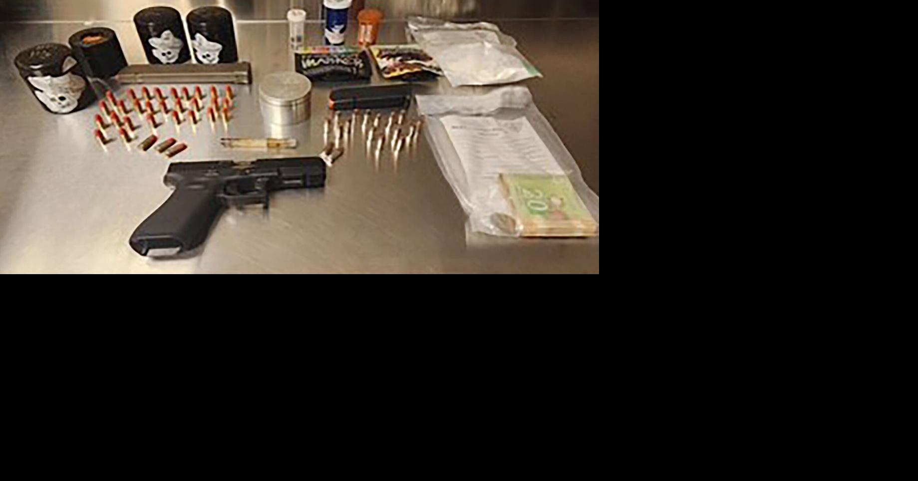 Handgun and armour-piercing rounds seized after traffic stop