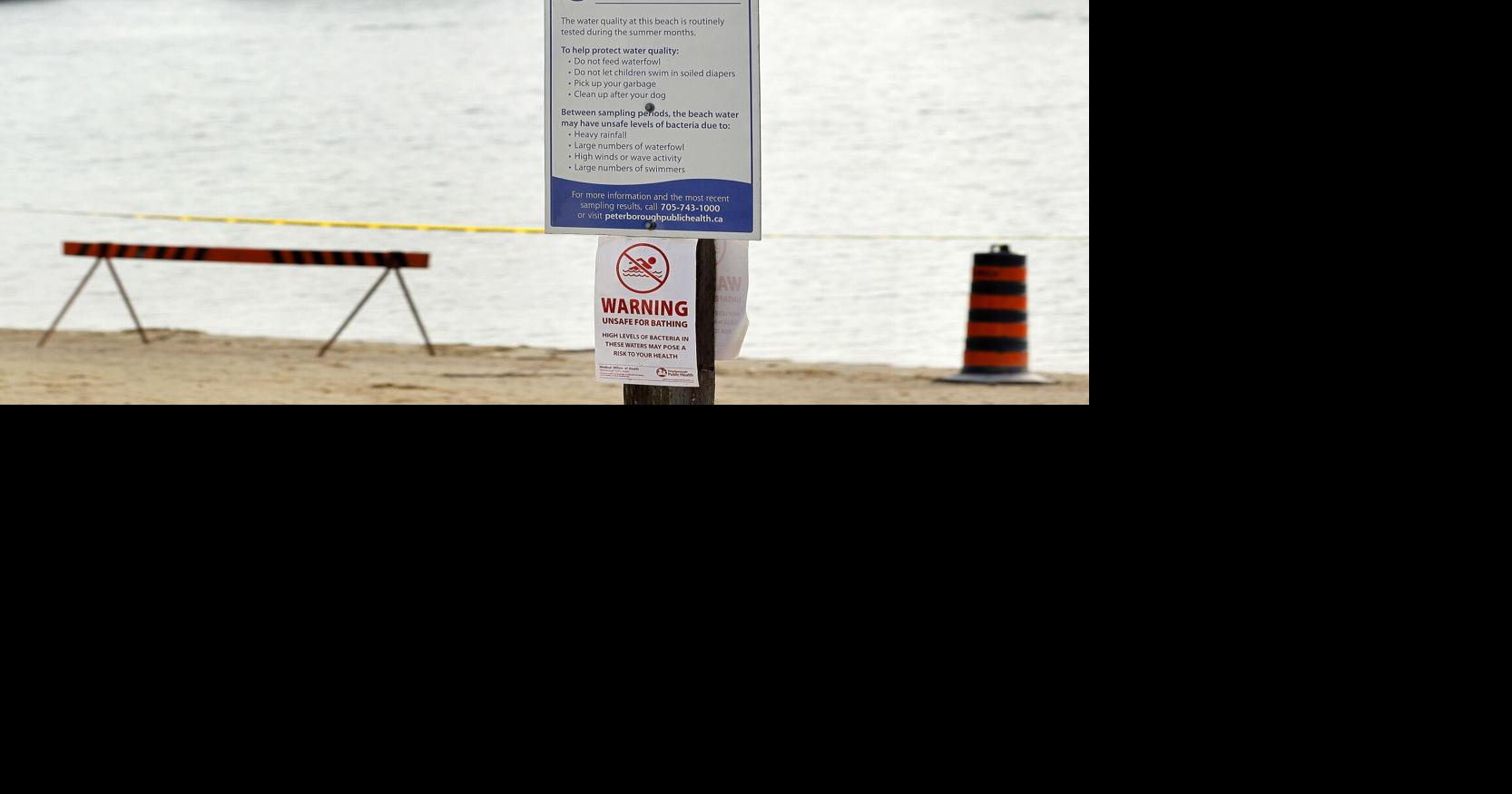 High E. coli levels in the water at those two beaches: PPH