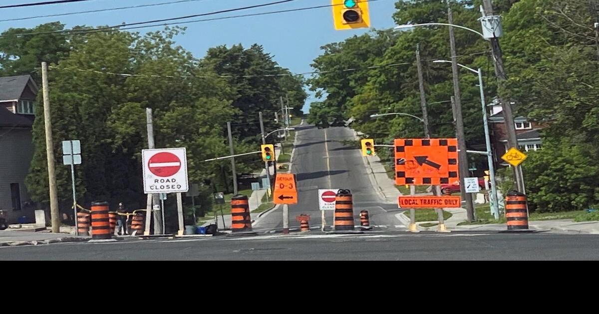 A section of busy Parkhill Road West in Peterborough closed for most of