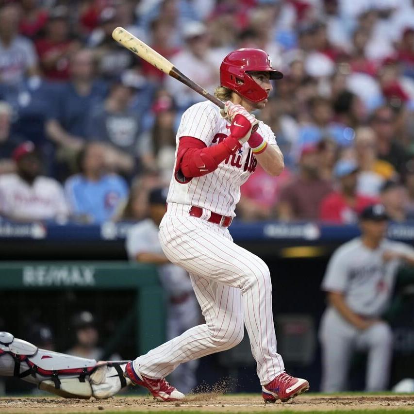 Stott, Realmuto, Rojas homer for NL wild card-leading Phillies in 13-2 win  over Twins