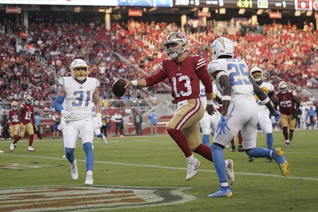 Healthier 49ers host Chargers in 1st game post-bye