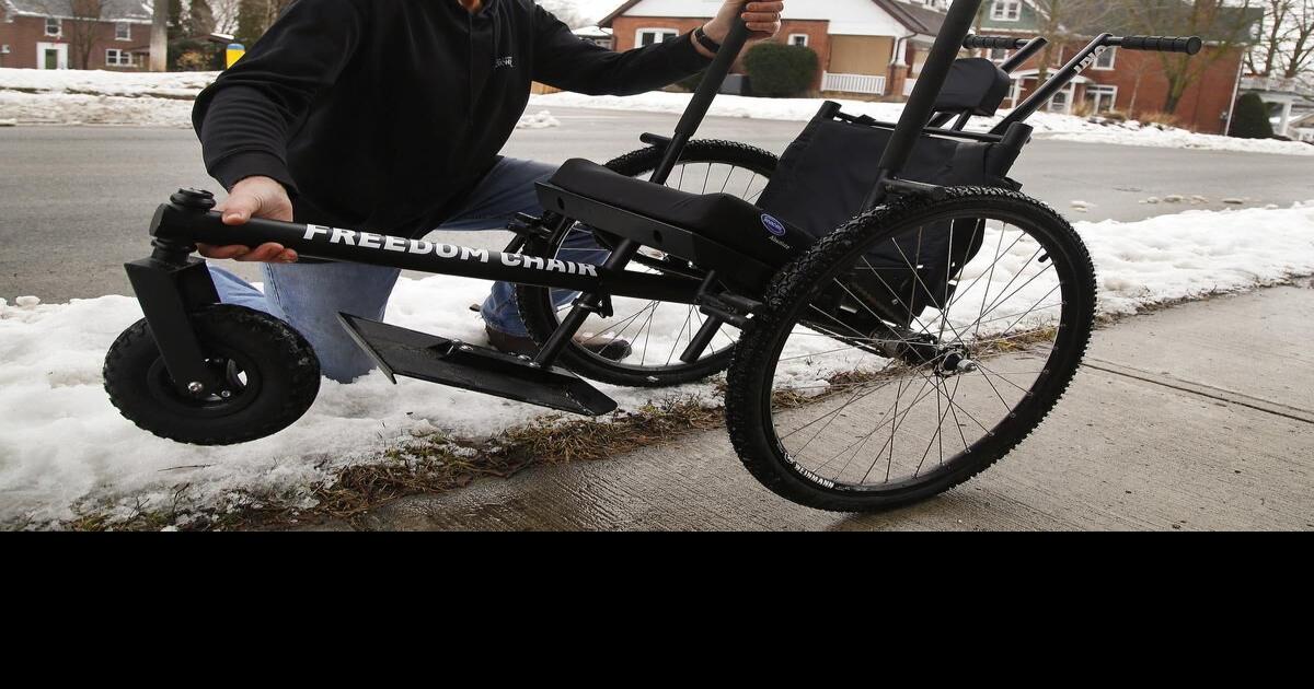 Photos Peterborough man receives allterrain wheelchair