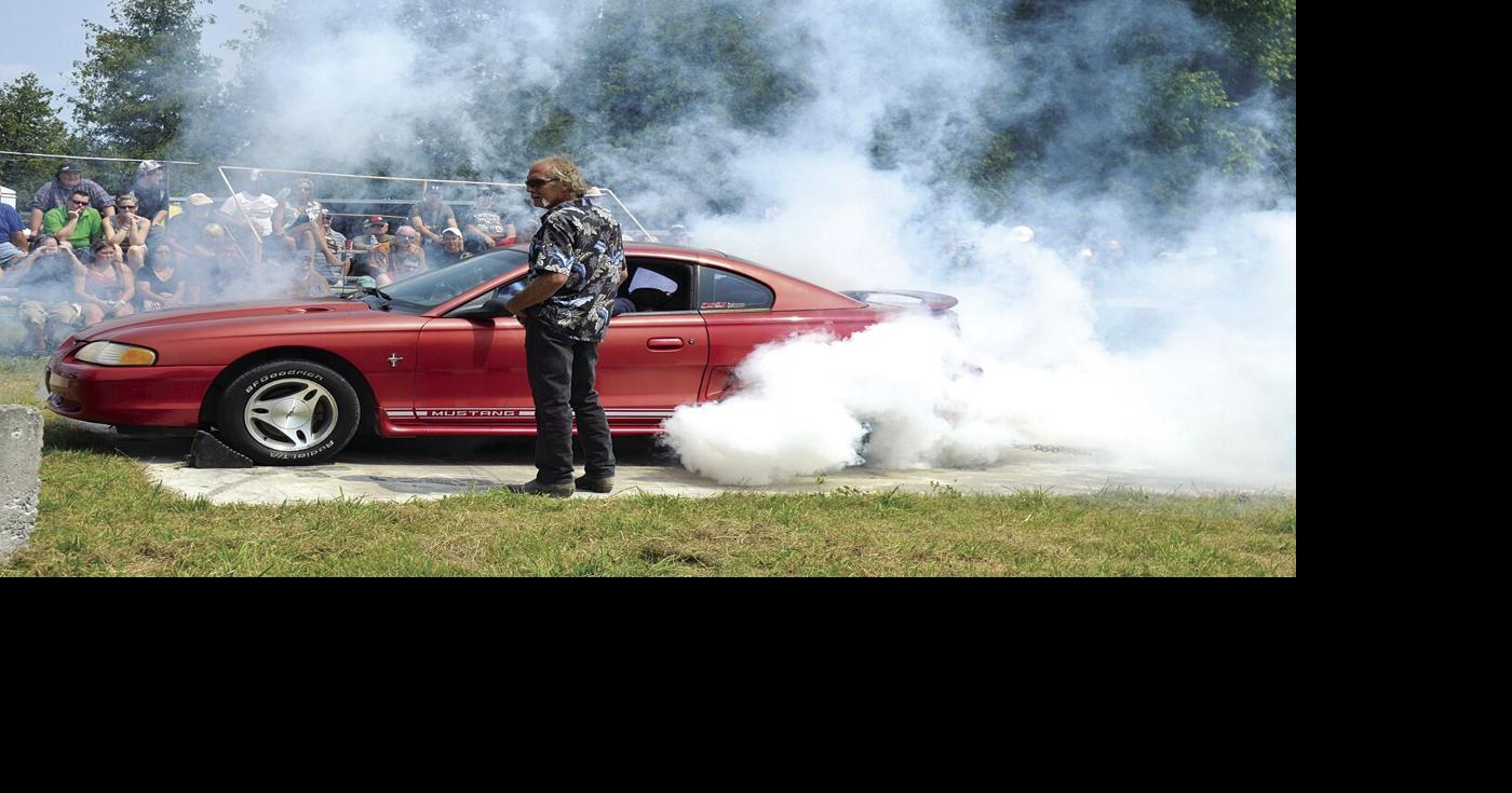Smoking good time at Fenelon Falls Car Show and Flea Market