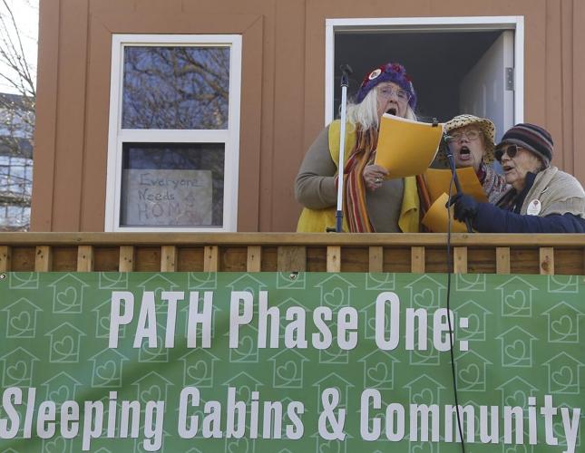 Photos: Tiny homes needed, Peterborough rally-goers hear