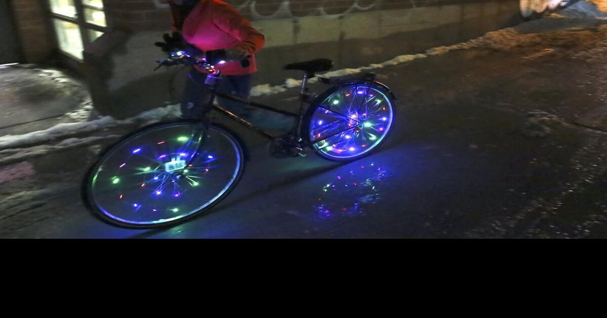 Photos B!KE’s Glow Ride pedals through Peterborough